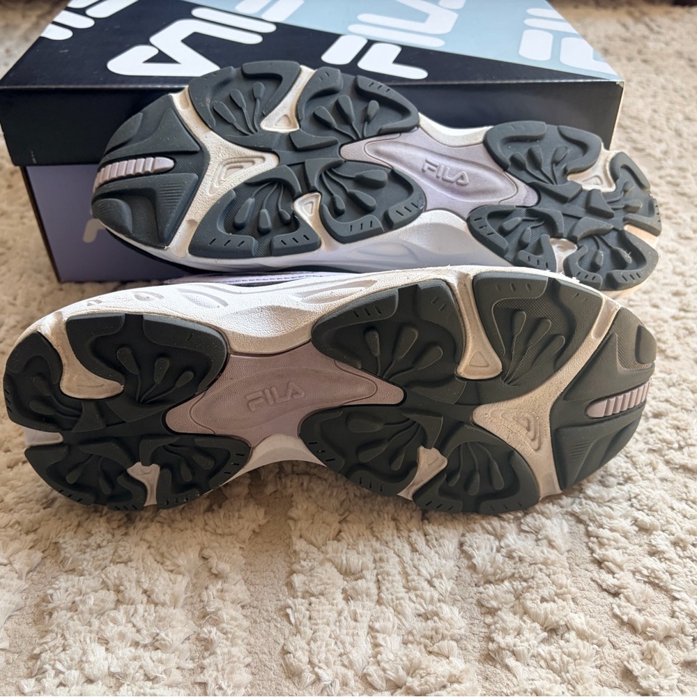 Fila Envision Women's Gray White Lavender Athletic Sneakers 7.5 - Picture 8 of 11